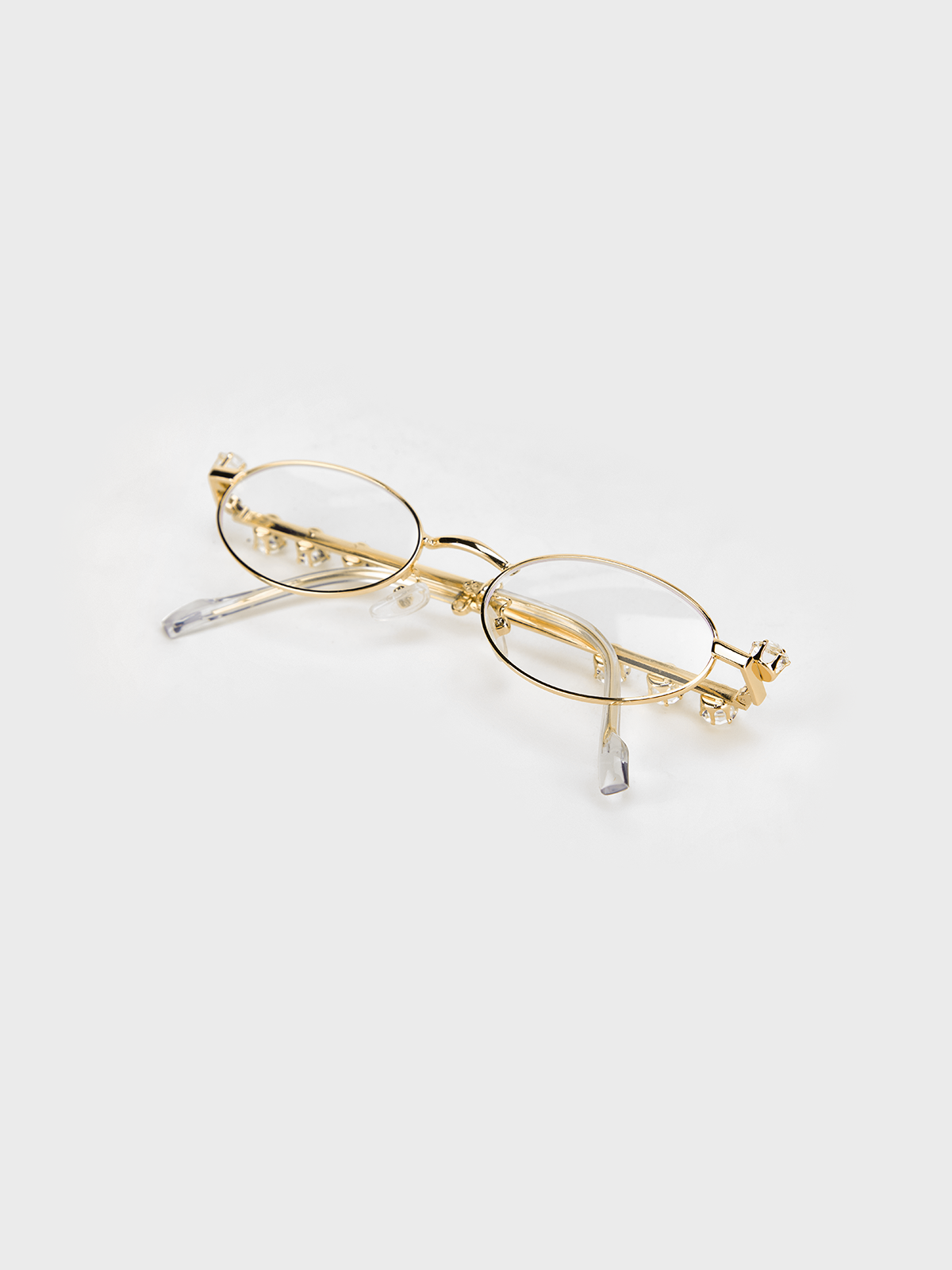 Metal Metal Frame Plain Glasses & Eyewear Accessory