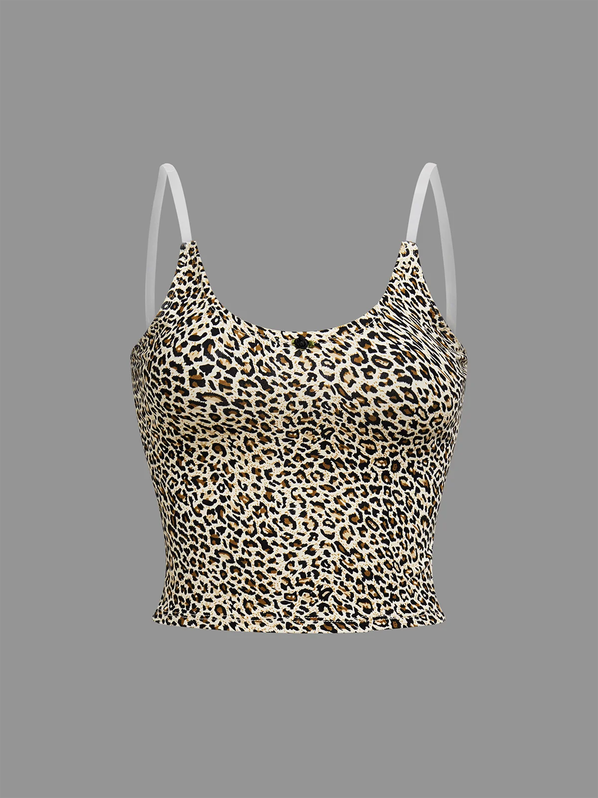 Jersey Leopard Top With Pants Two-Piece Set