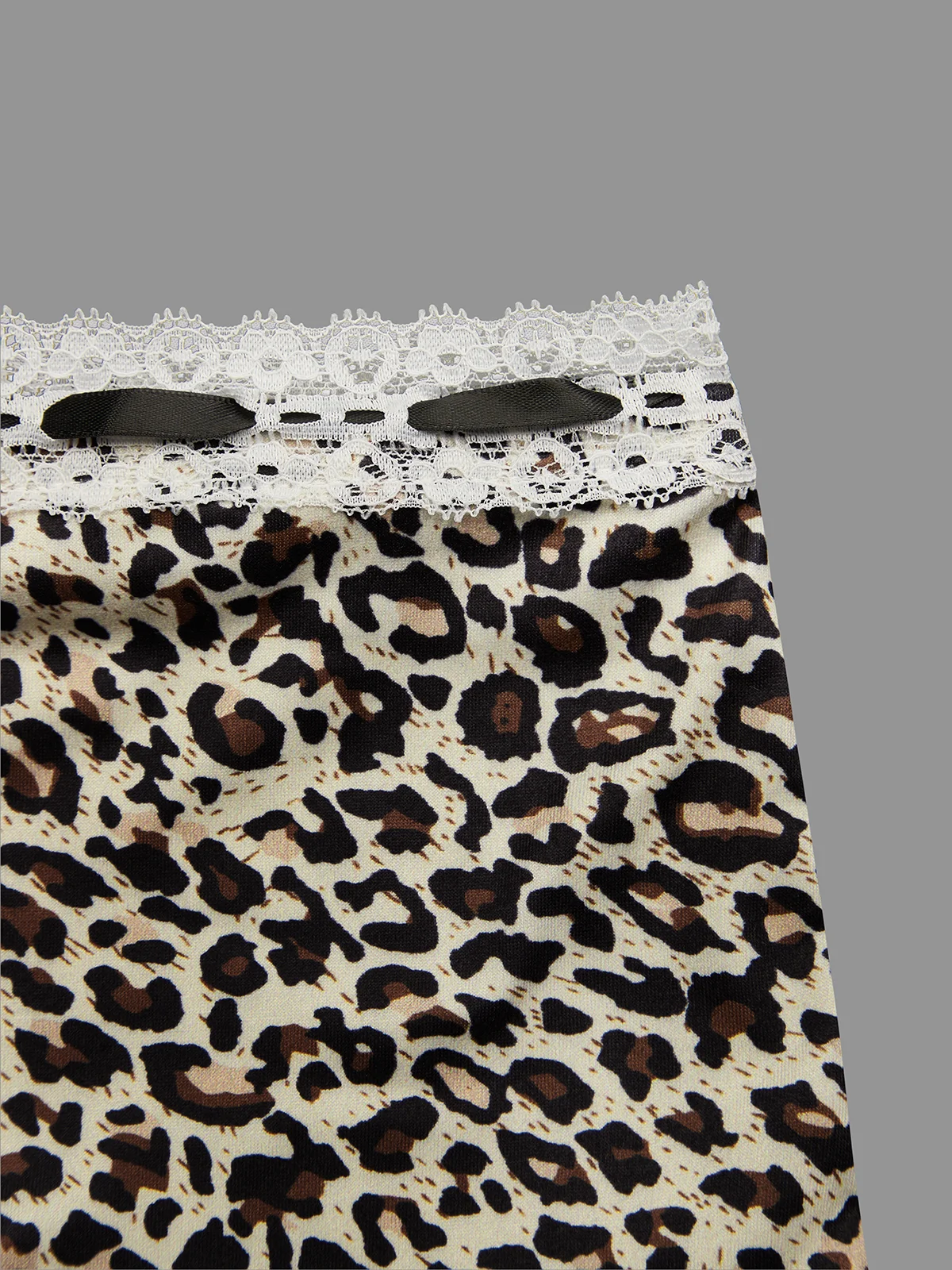 Jersey Leopard Slim Fit Pants Shorts