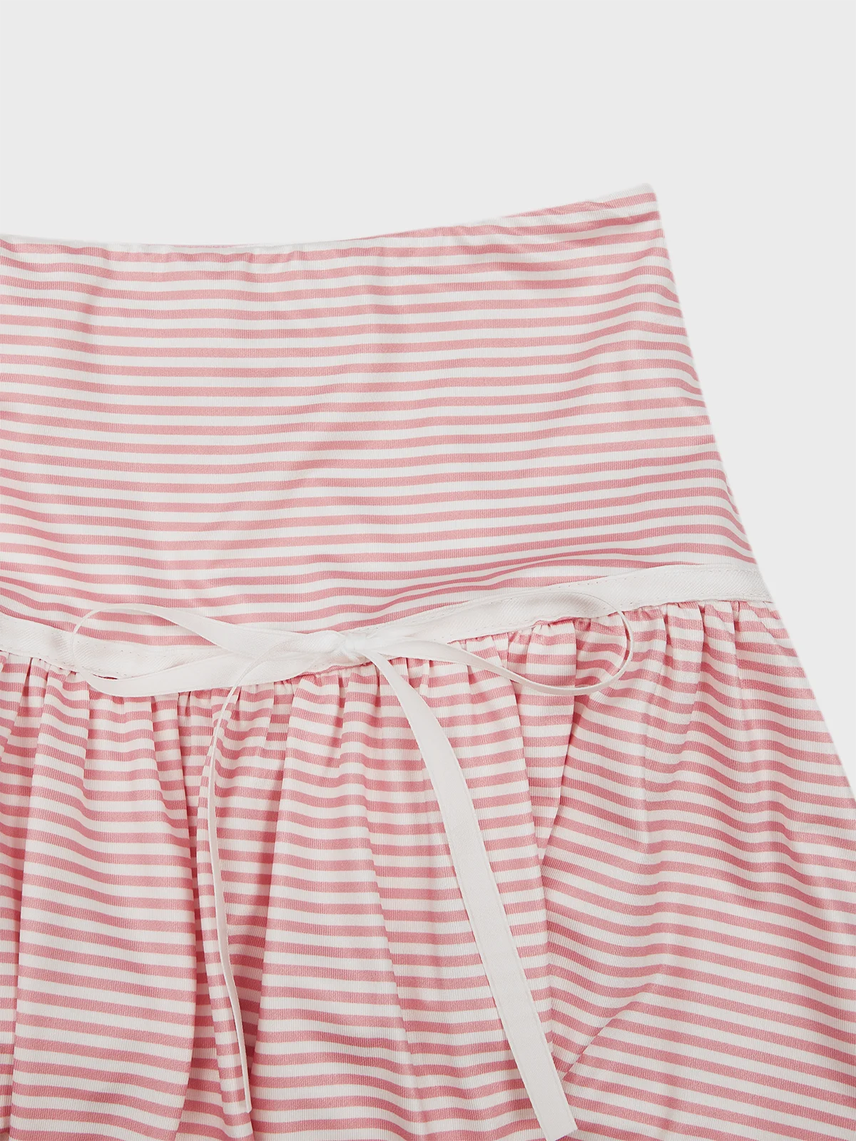 Jersey Striped Mini Skirt