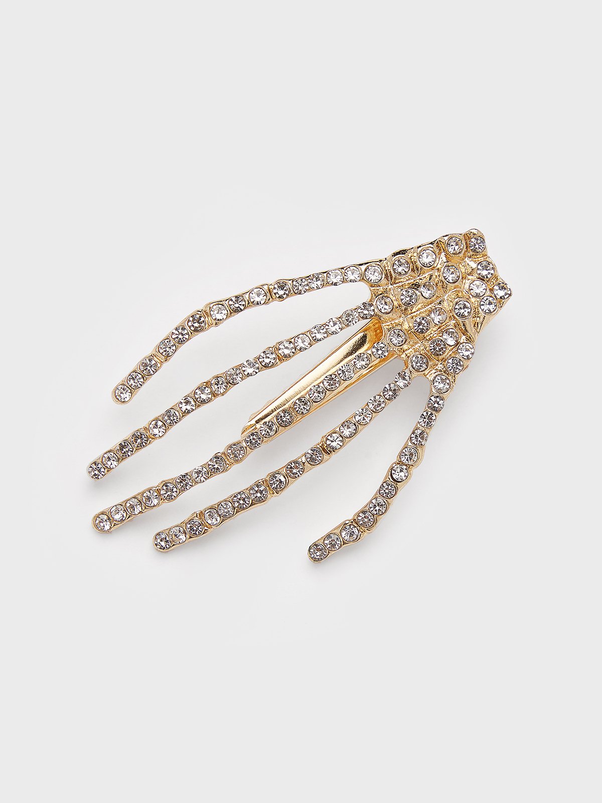 Rhinestone Skull Hair Accessory