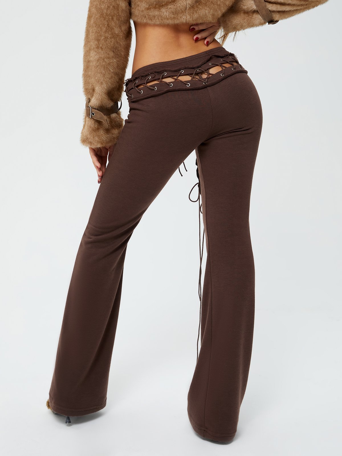 Plain Flare Pants Fashion Pants