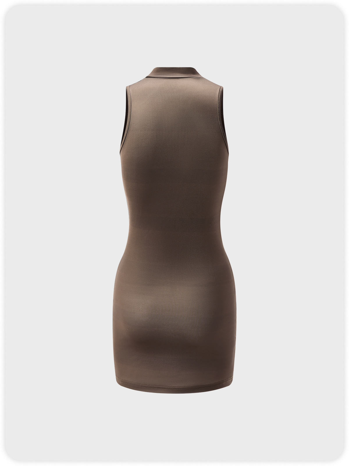 Y2K Brown Figure Cut Out Dress Mini Dress