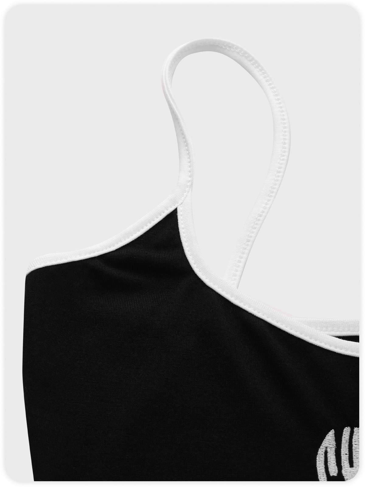 【Final Sale】Y2K Black Top Tank Top & Cami