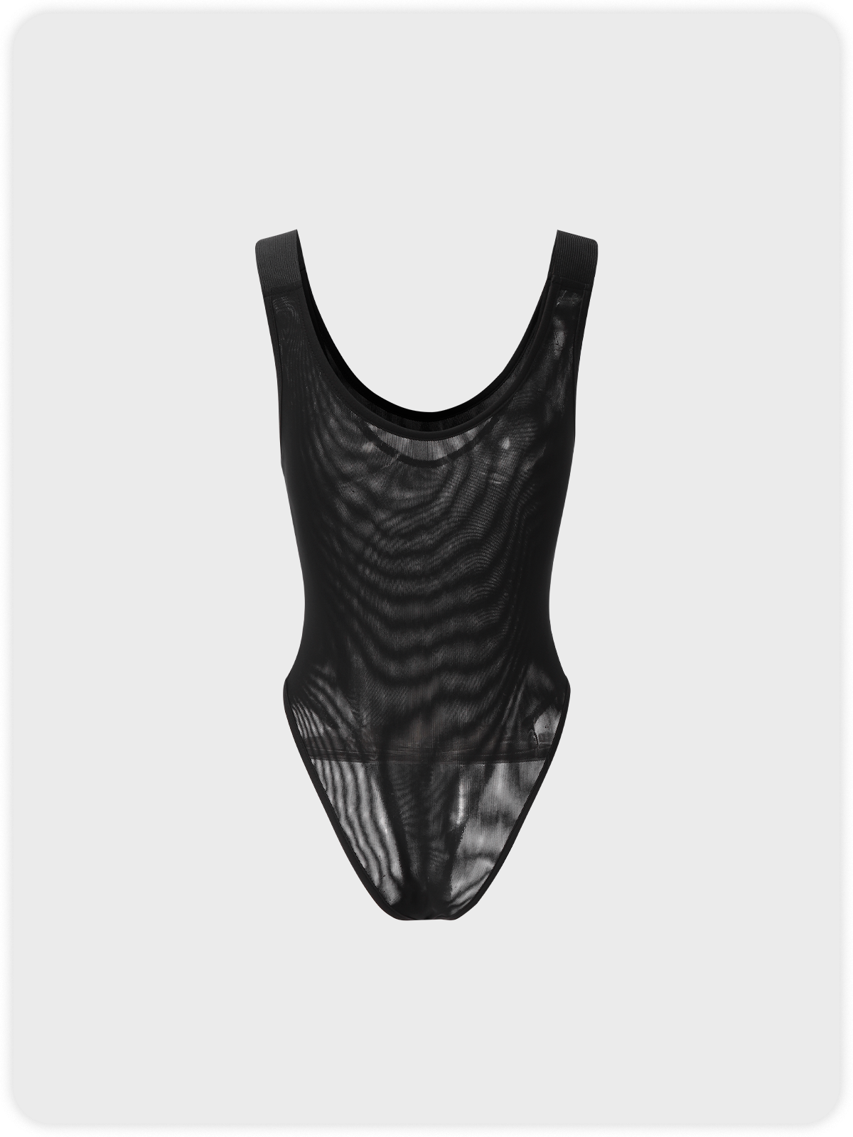 【Final Sale】Y2K Black Mesh Double Layer Bodysuit