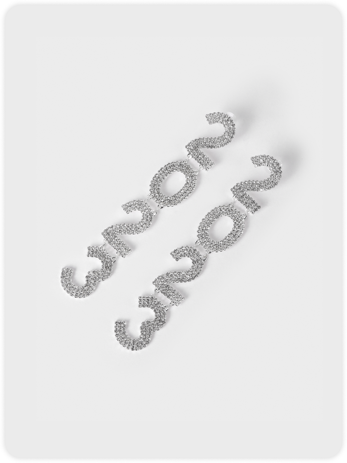 Y2K Silver Accessory Earrings