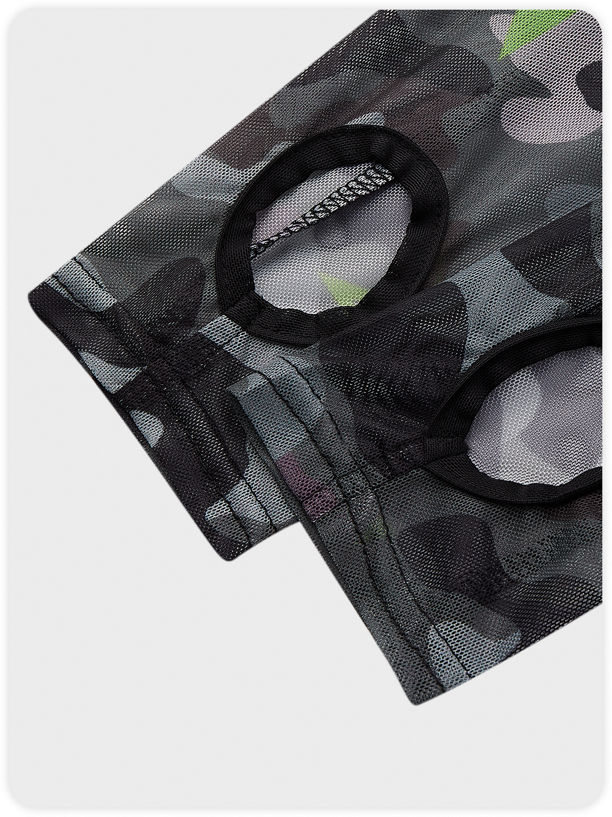 Street Black Camo Backless Top Women Top