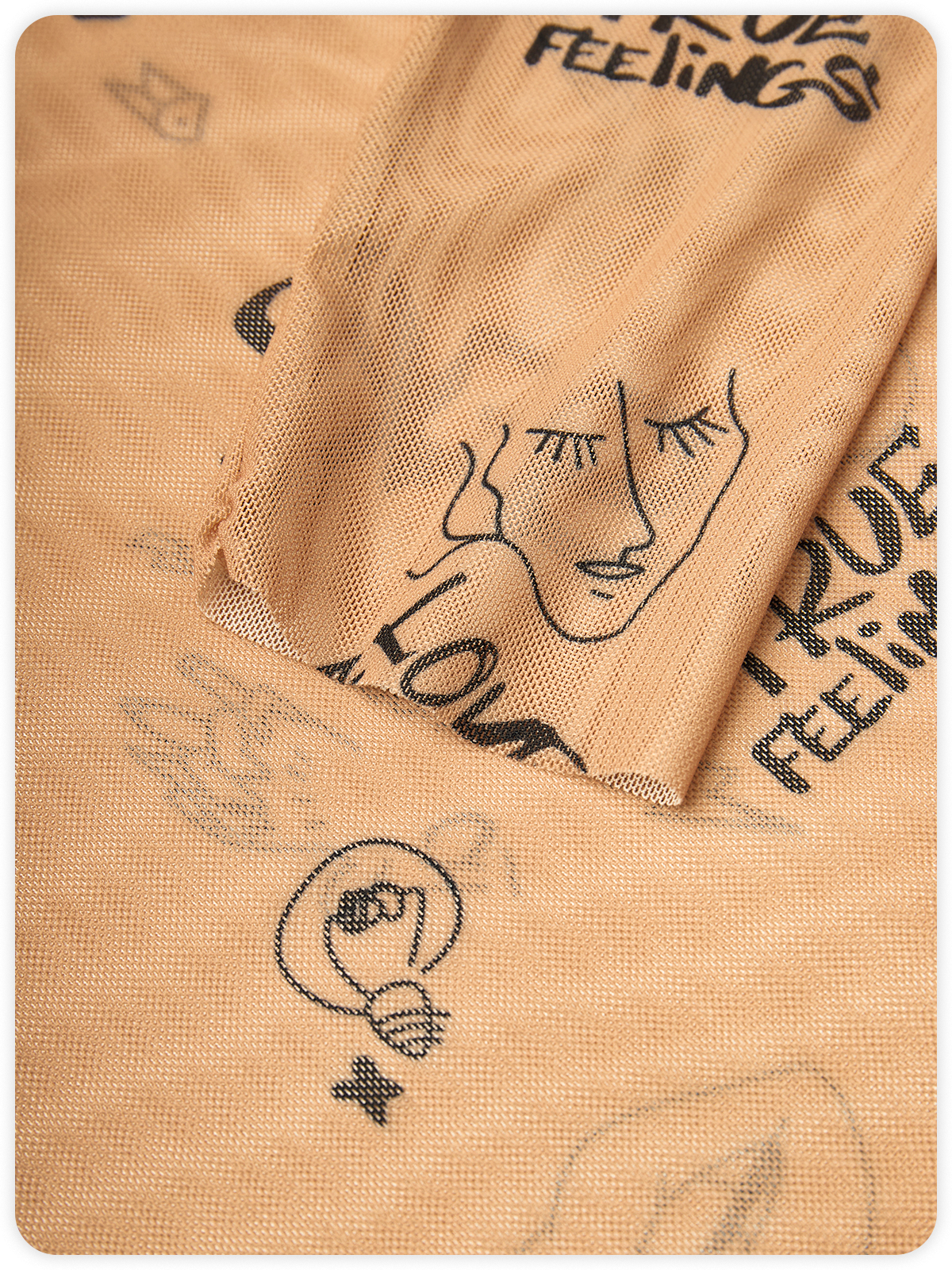 【Final Sale】Y2K Khaki Mesh Bodysuit