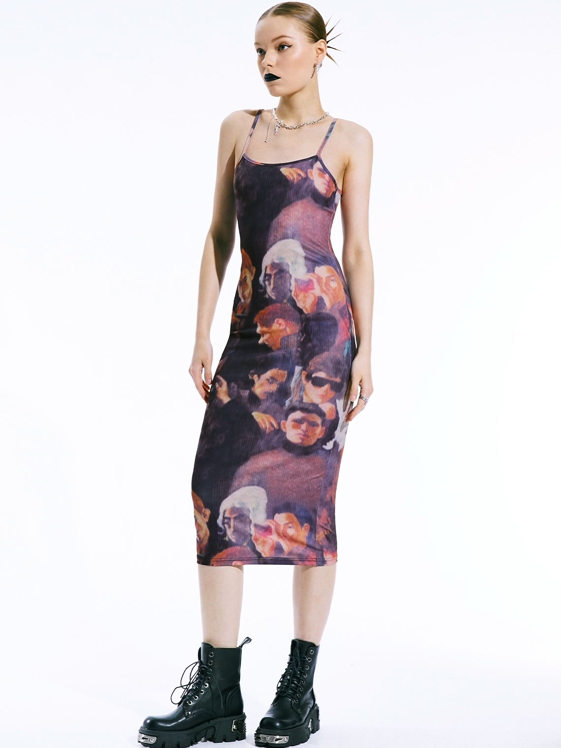 【Final Sale】Multicolor Dress Midi Dress