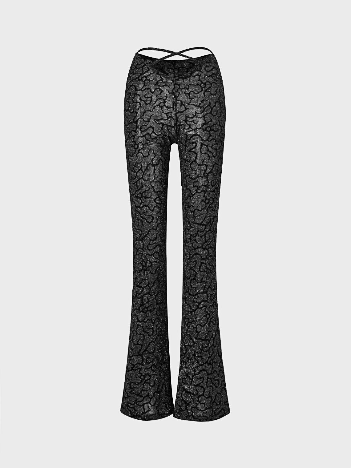 【Final Sale】Fashion Black Bottom Pants