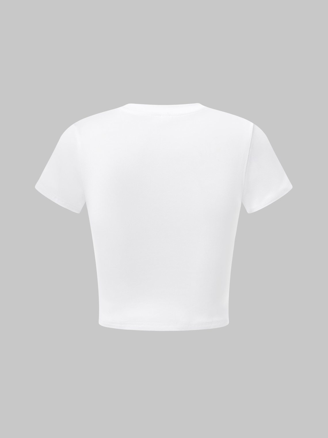 【Final Sale】Y2K White Body Print Top T-Shirt