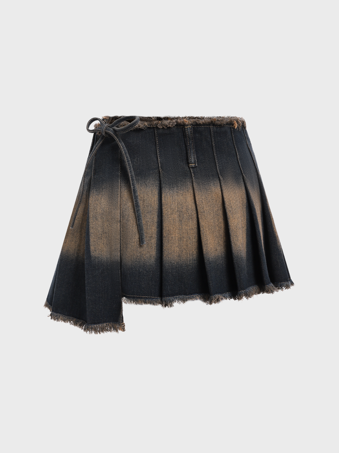 Y2K Blue Asymmetrical Design Bottom Skirt | kollyy
