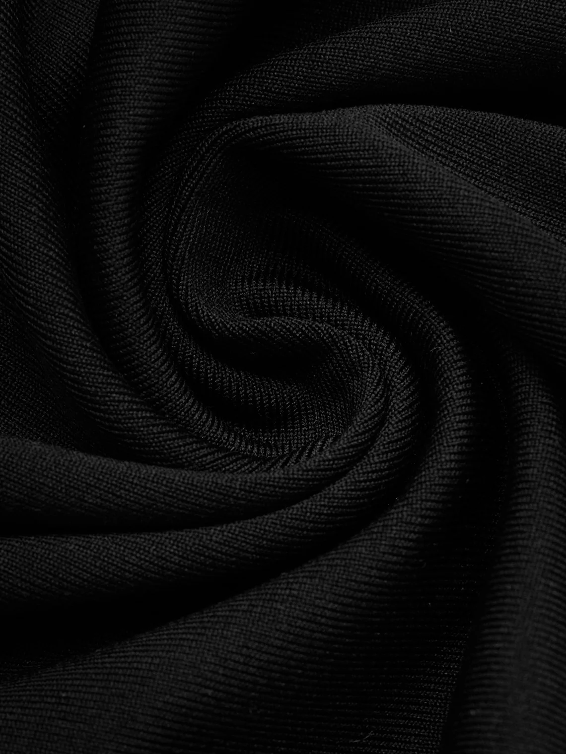 【Final Sale】Street Black Side Slit Lace Up Asymmetrical Design Dress Midi Dress