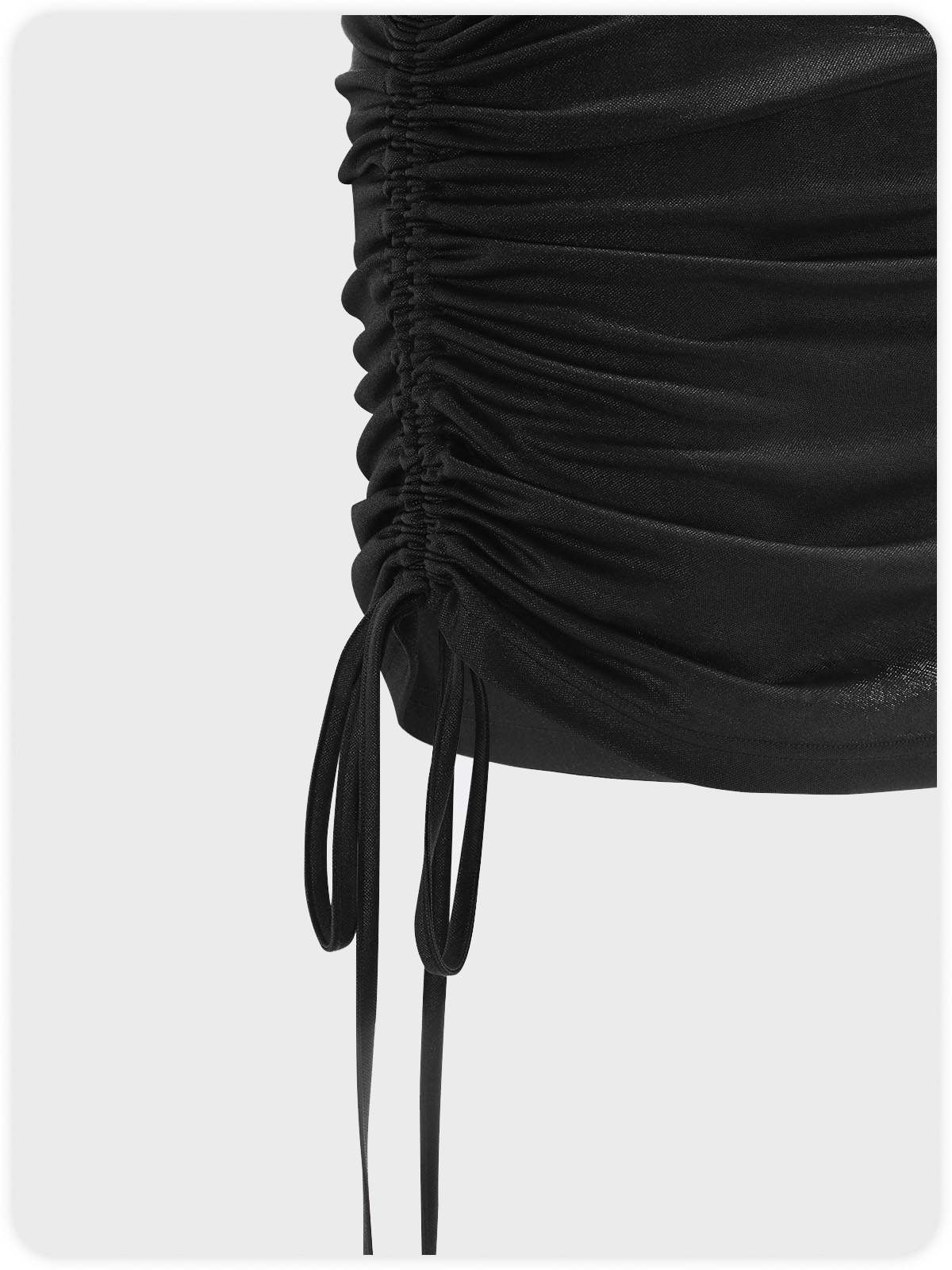 【Final Sale】Y2K Black Asymmetrical Design Lace Up Cut Out Dress Mini Dress
