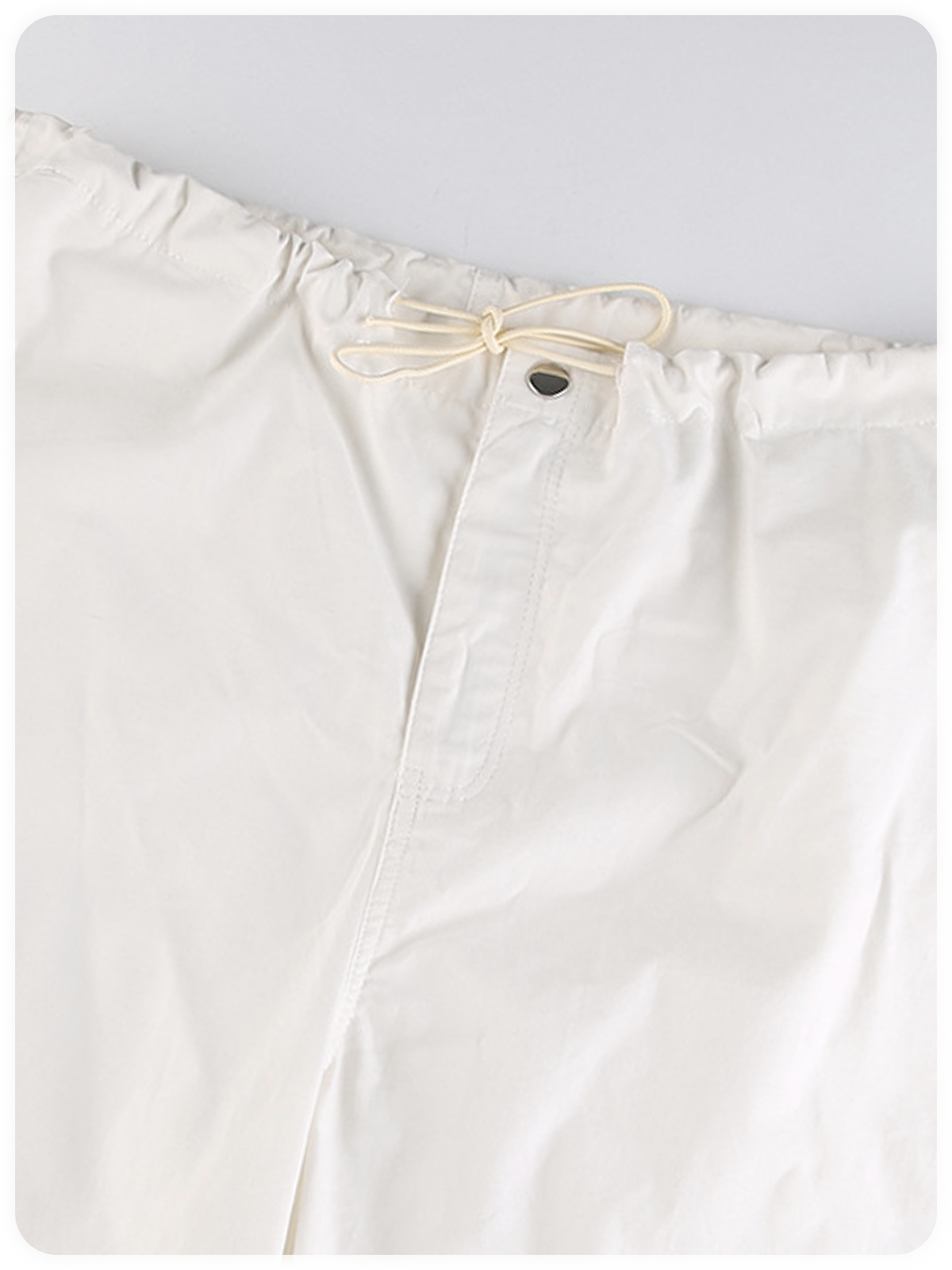 Street Black Cargo Drawstring Bottom Pants