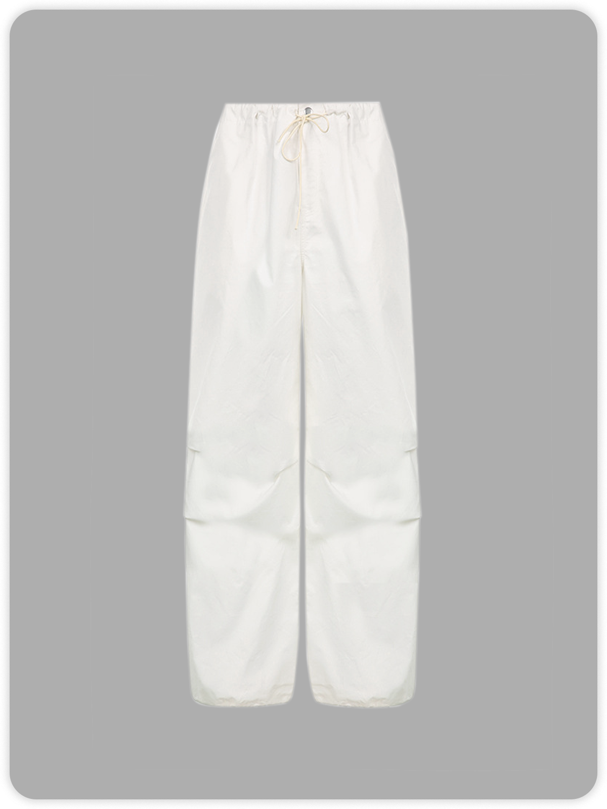 Street Black Cargo Drawstring Bottom Pants