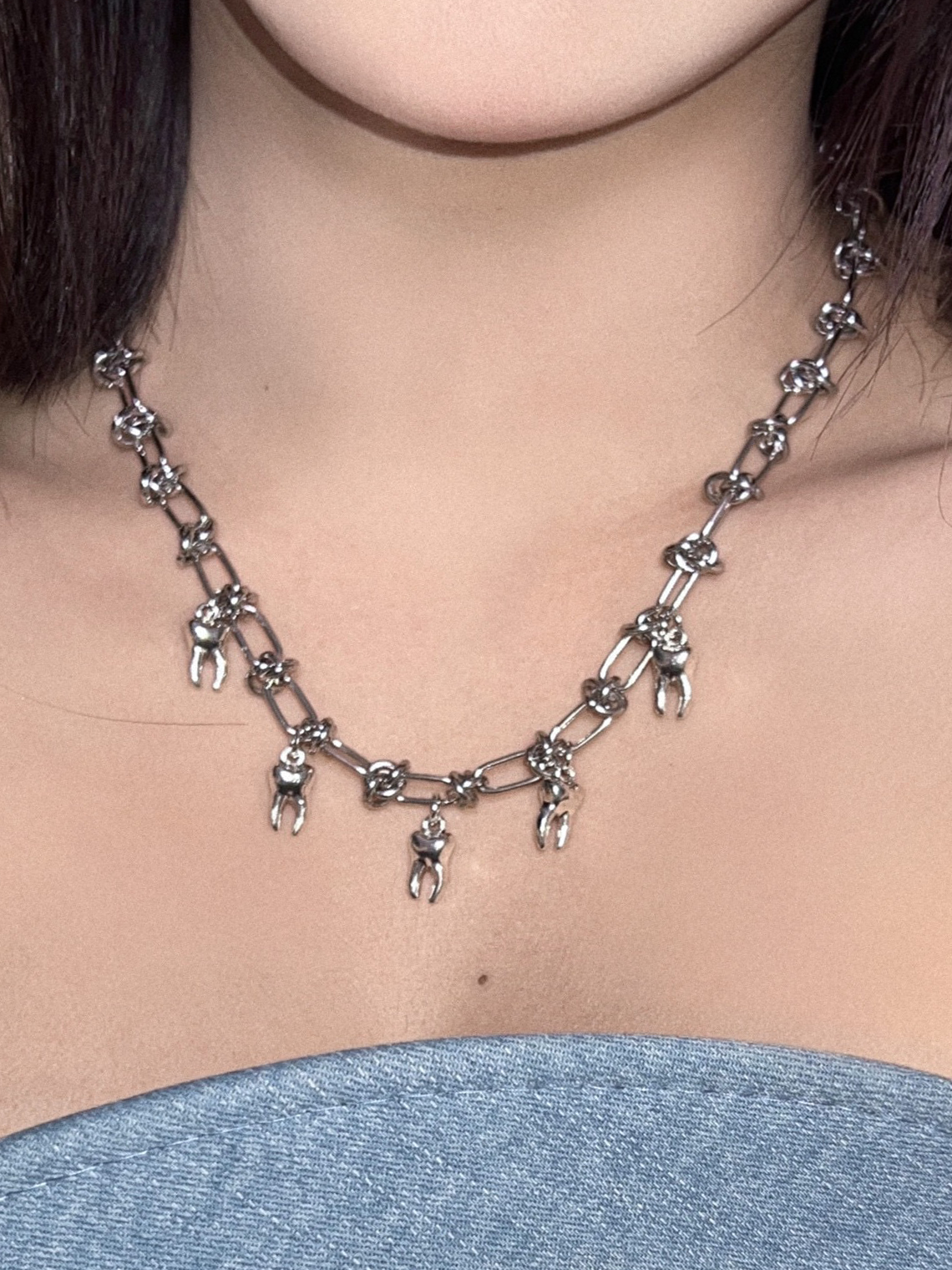 Y2k Silver Accessory Necklaces