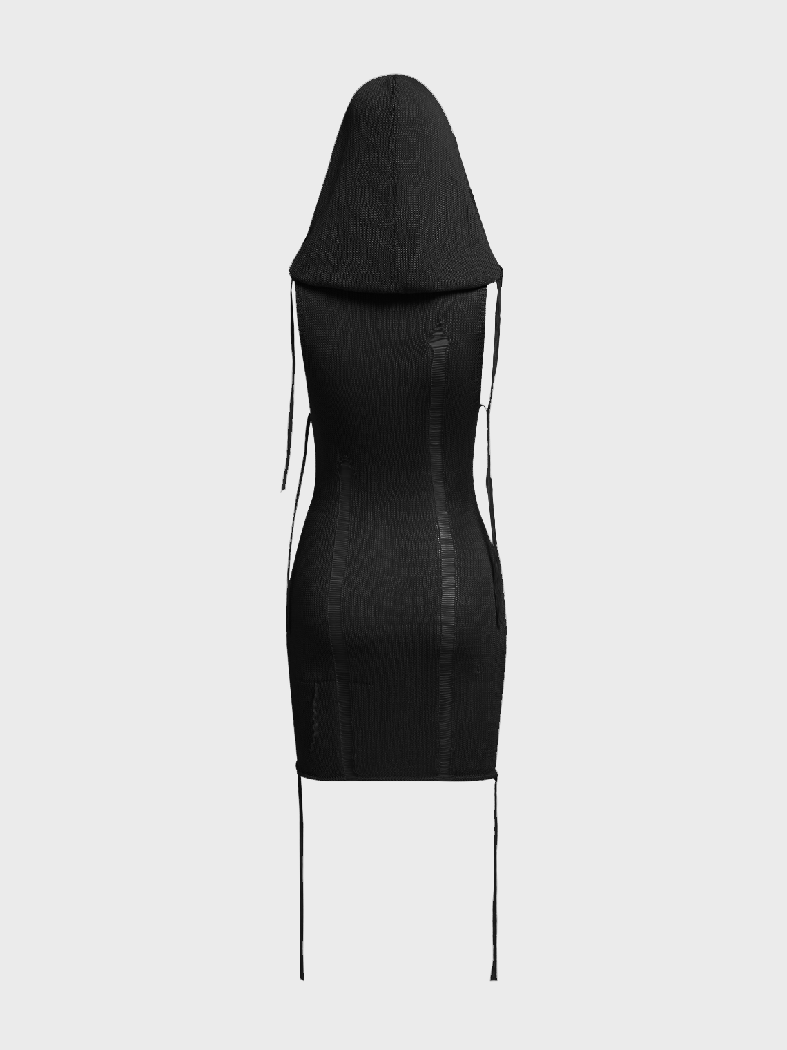 【Final Sale】Punk Black Dress Mini Dress