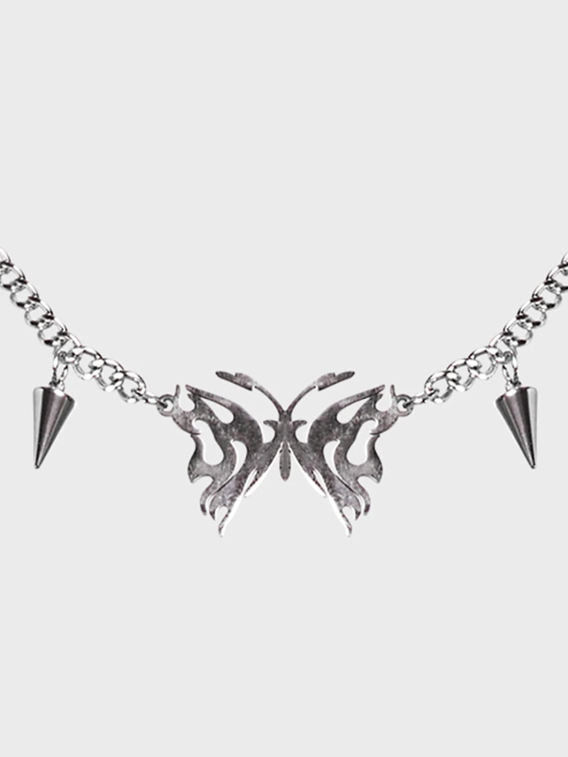 Punk Silver Accessory Statement  Necklaces