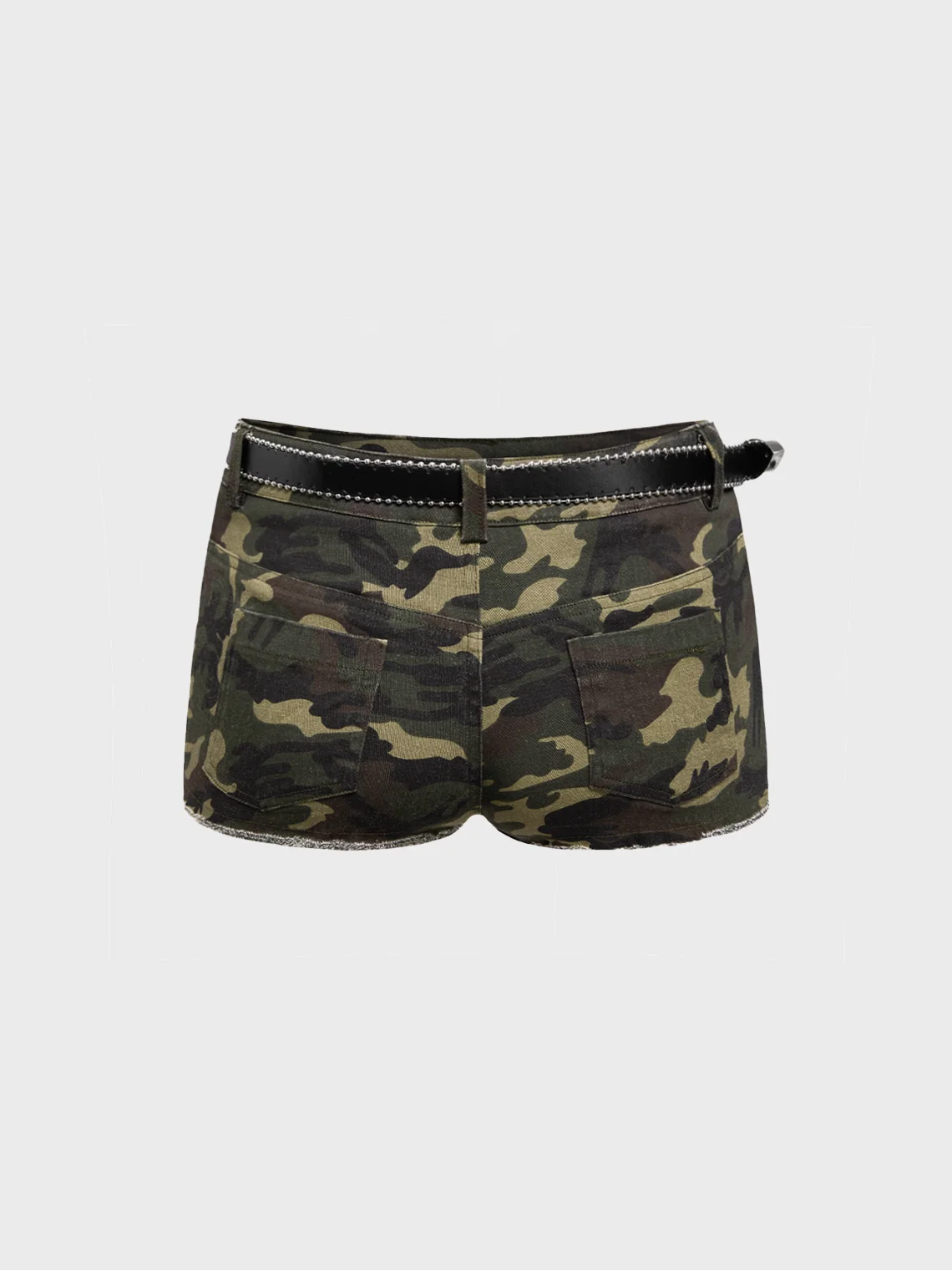 【Final Sale】Street Army Green Camo Bottom Shorts