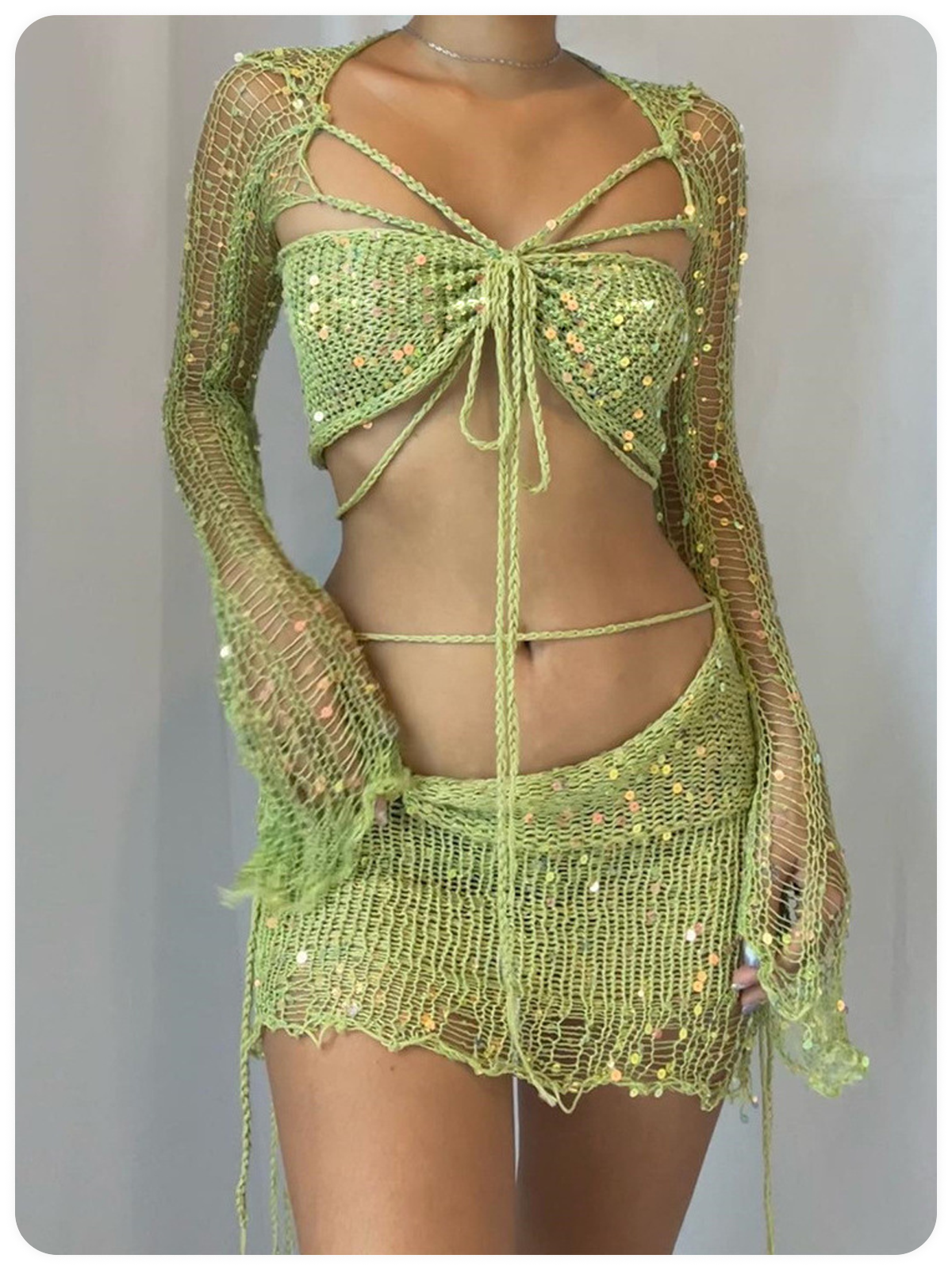 Y2k Camel Two-Piece Set