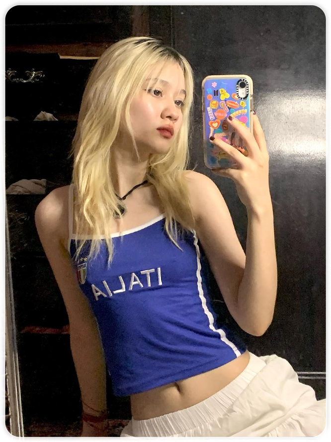 Italia Embroidery Top Tank Top & Cami
