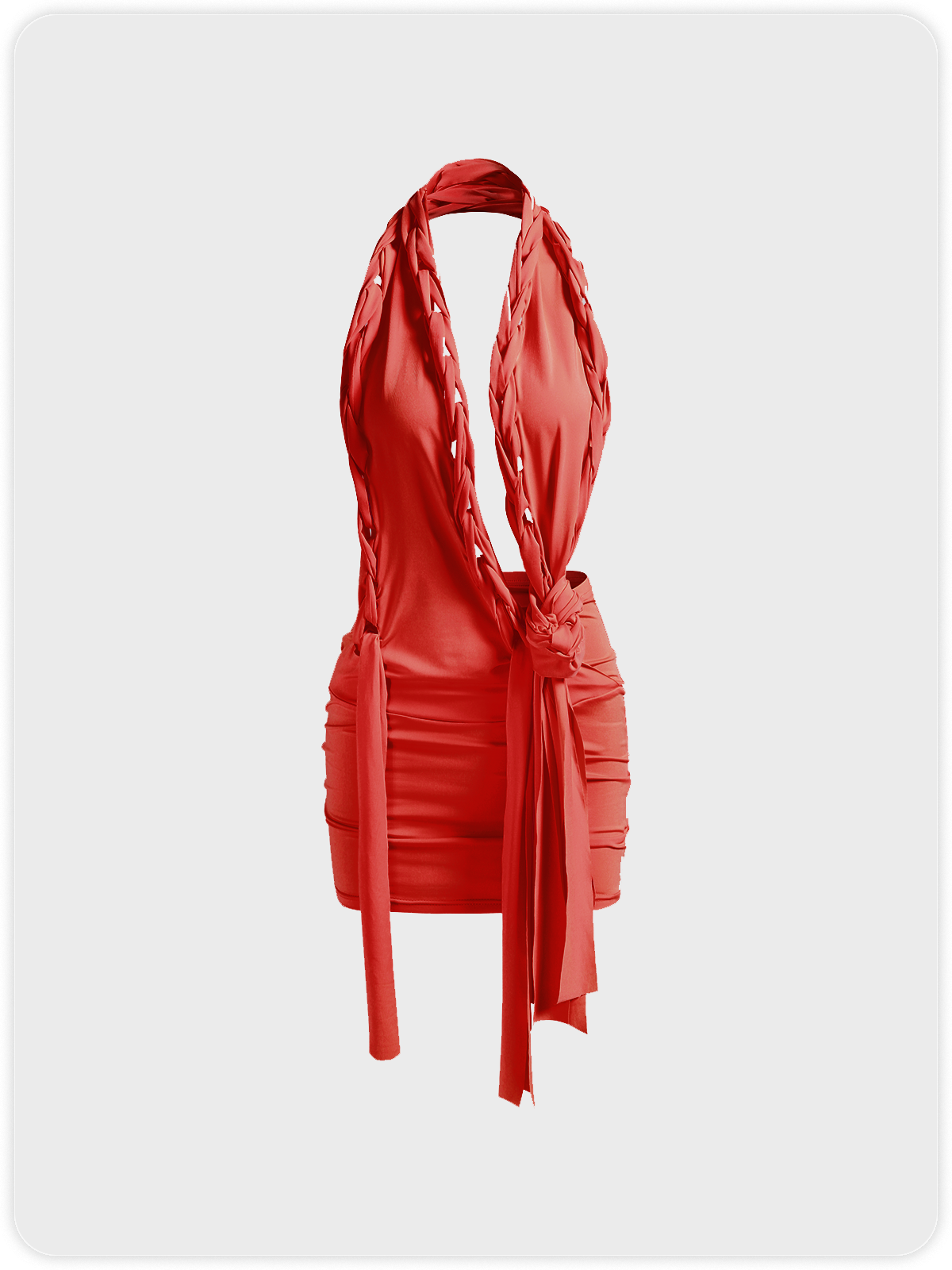 Y2k Asymmetrical design Cropped Dress Mini Dress