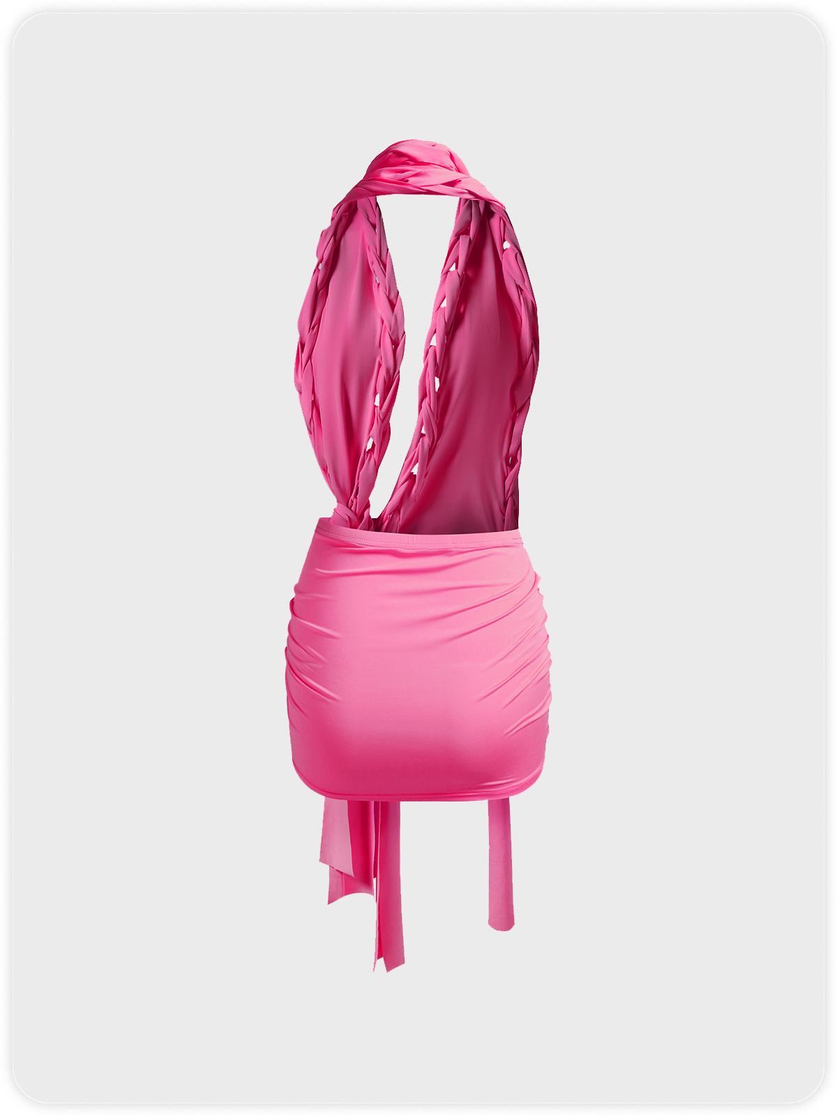 Y2k Asymmetrical design Cropped Dress Mini Dress