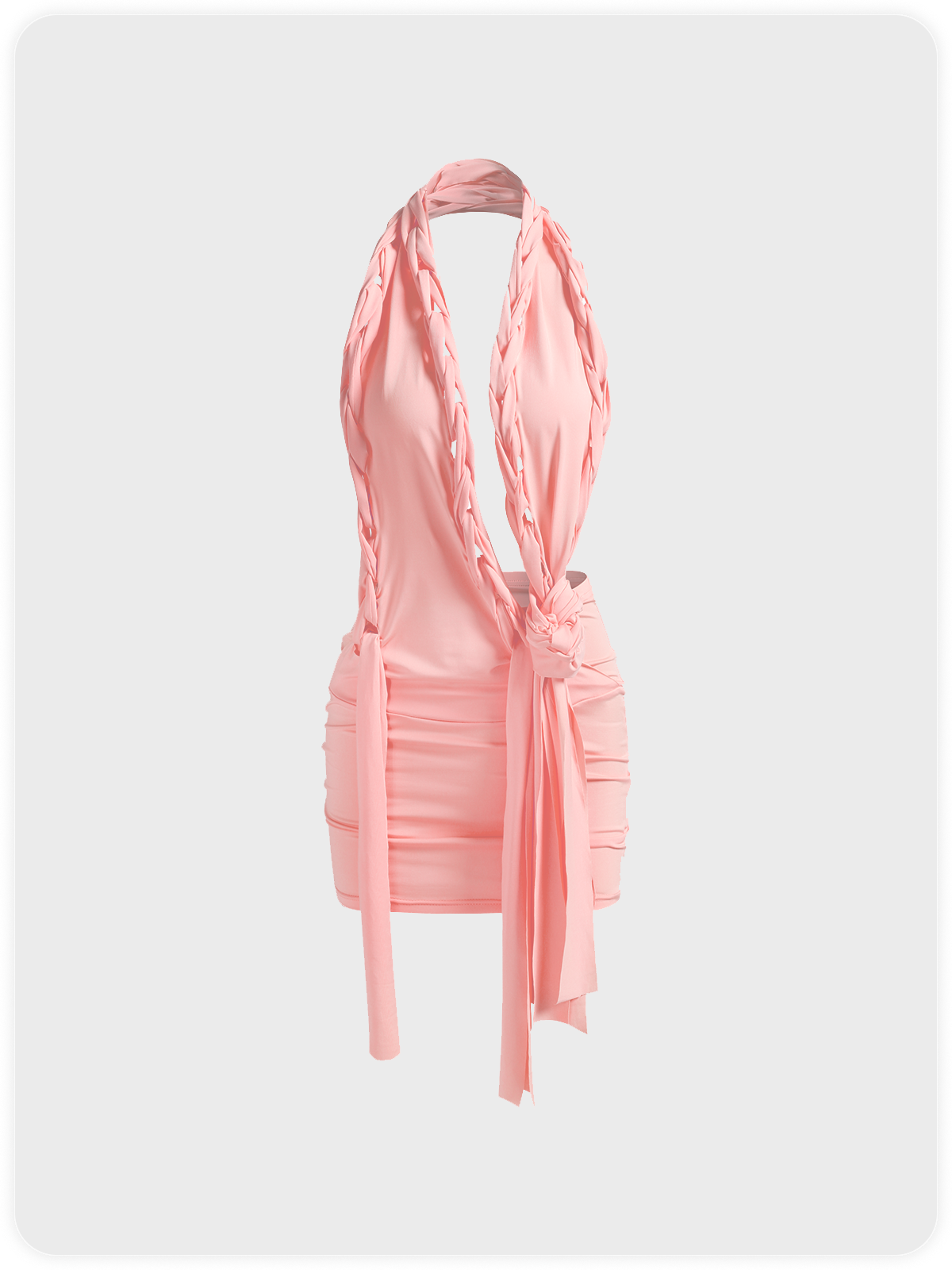 Y2k Asymmetrical design Cropped Dress Mini Dress
