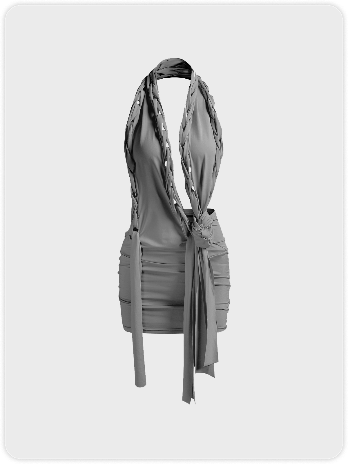 Y2k Asymmetrical design Cropped Dress Mini Dress