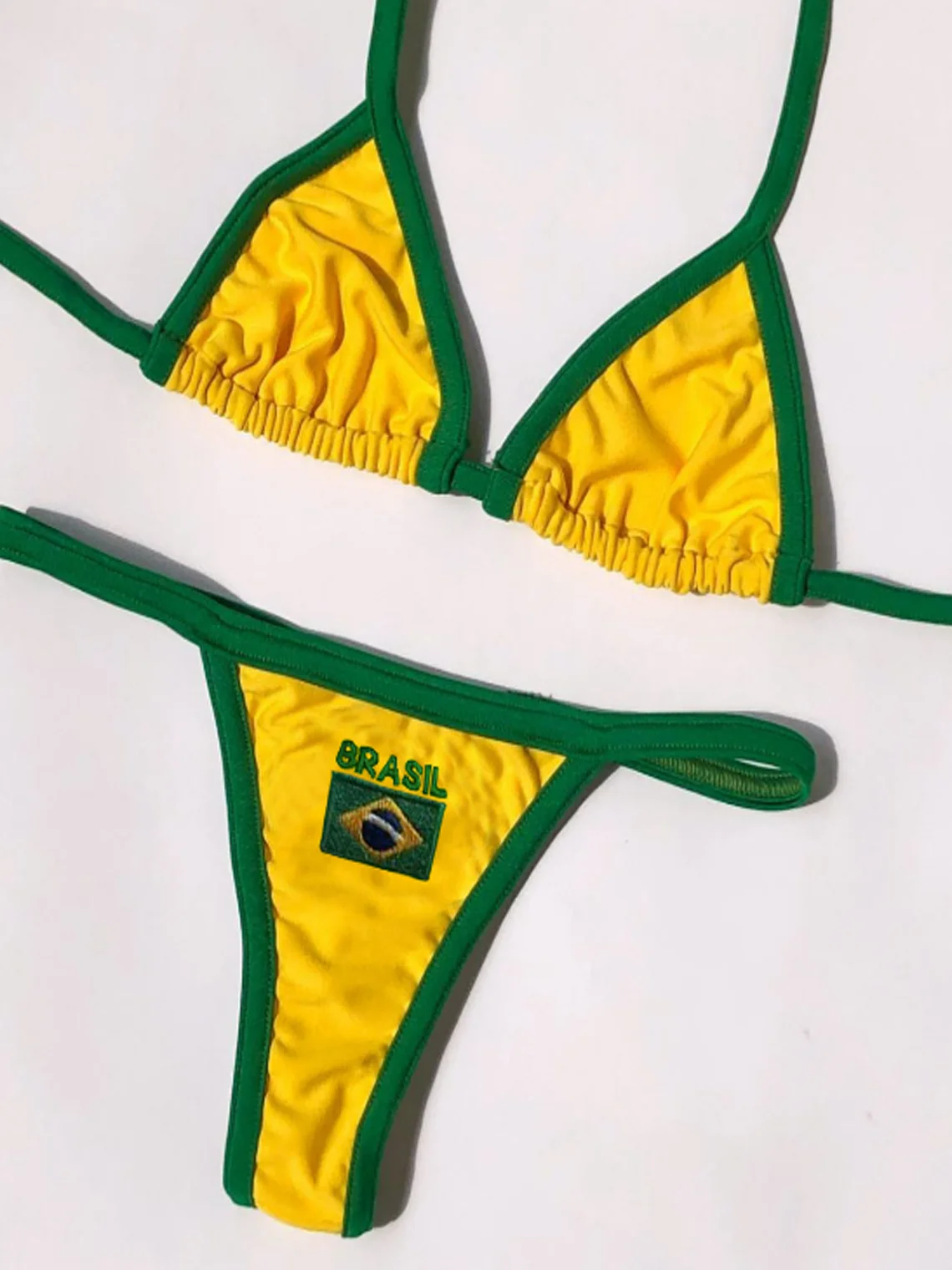 Brasil Halter Tight Y2K Bikini Set