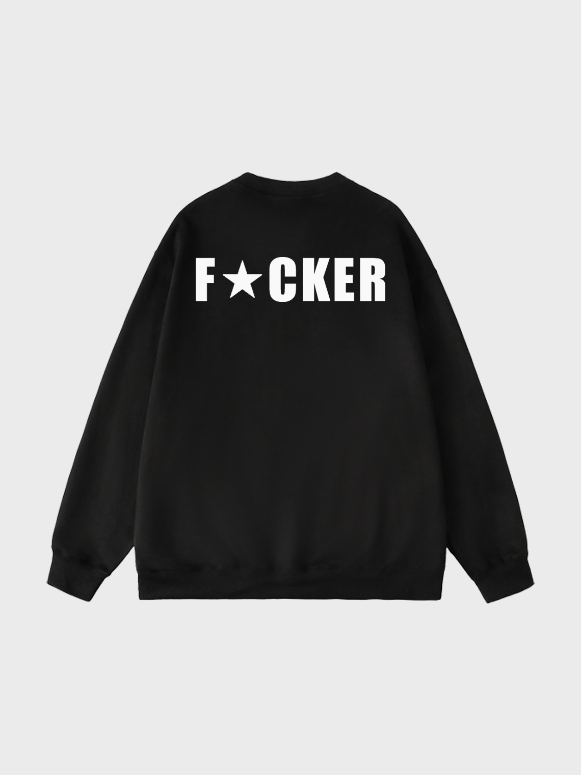 【Final Sale】Crew Neck Text Letters Long Sleeve Sweatshirt