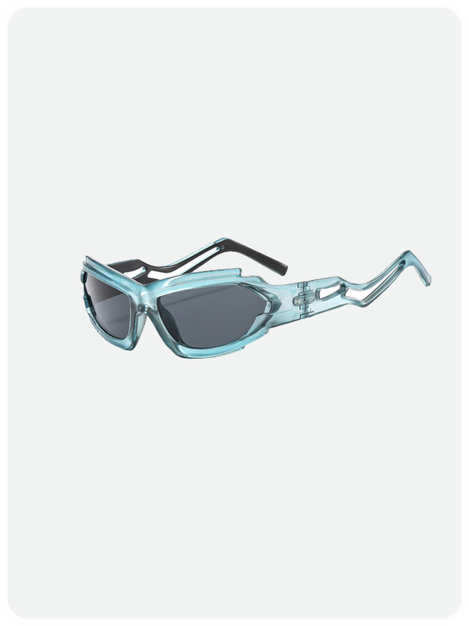 Cat Eye Fashion Color Block Sunglass