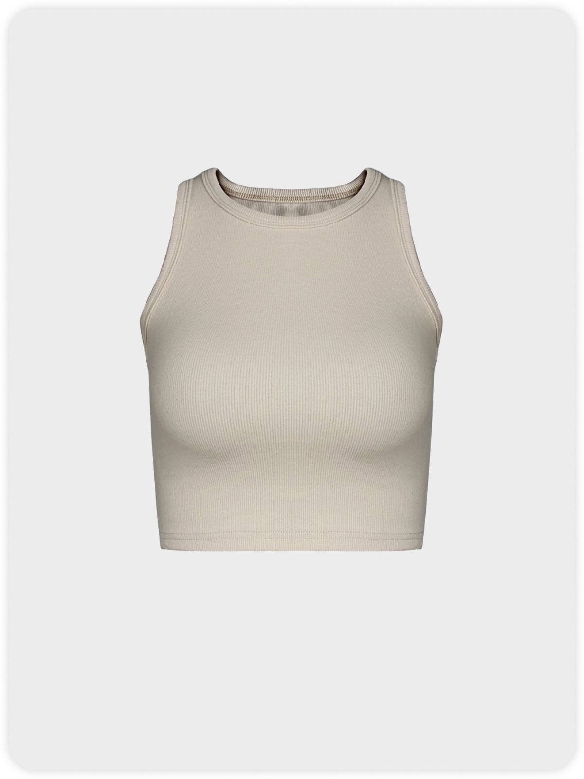Every Body Basic Crew Neck Plain Tank Top