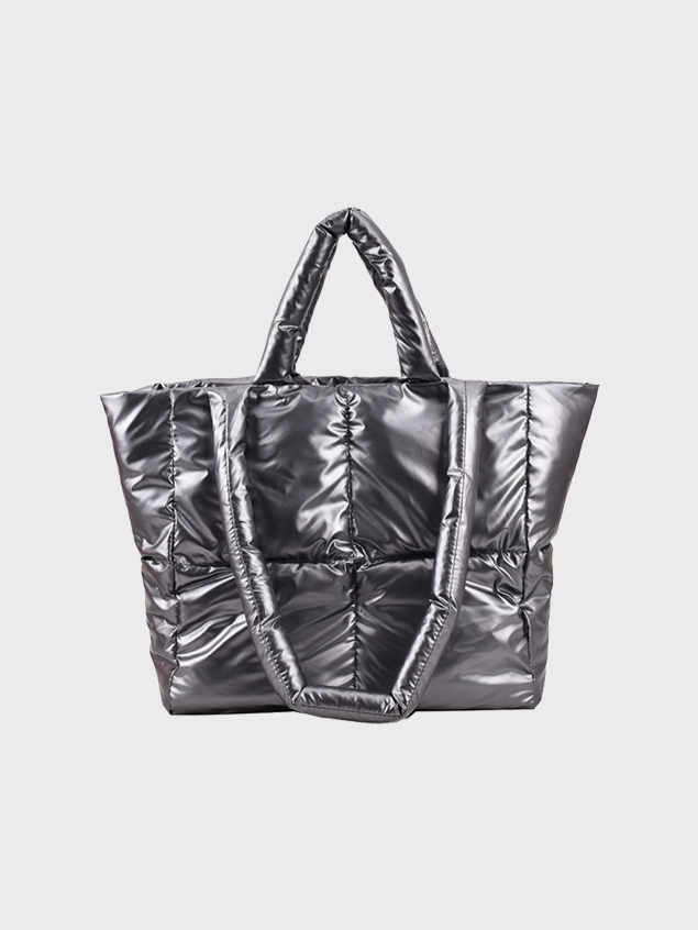Nylon Plain Shoulder Bag