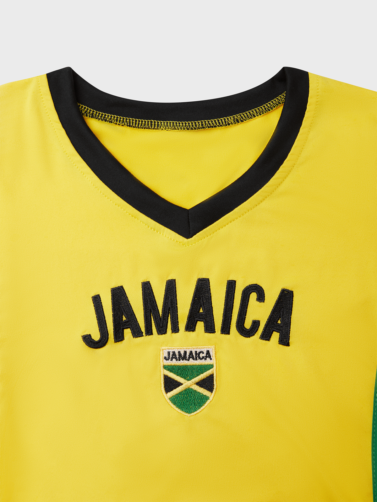 Jamaica Crew Neck Text Letters Short Sleeve T-Shirt