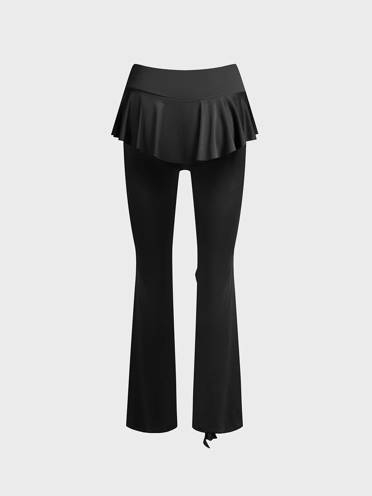 Jersey Plain Flare Pants Pant