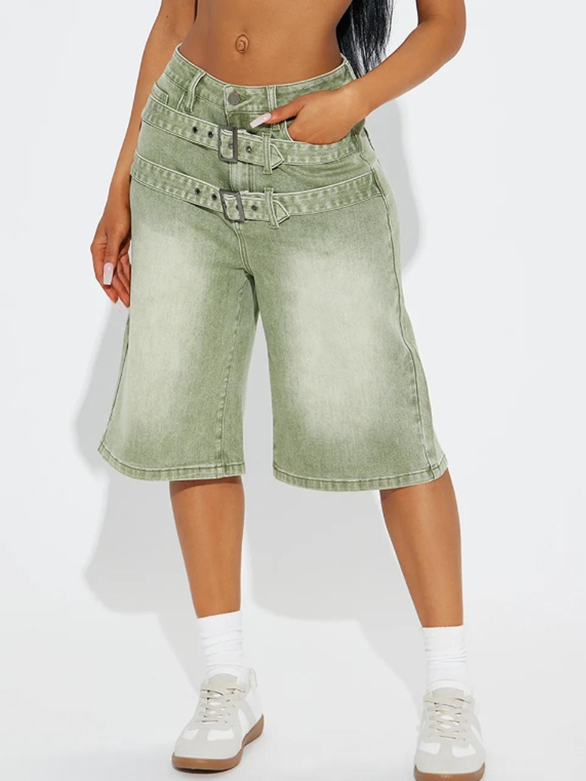 Denim Ombre Wide Leg Pants Jeans