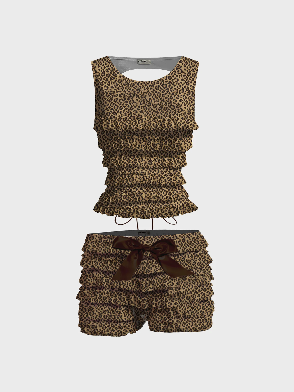 Jersey Camo Top With Pants Two-Piece Set