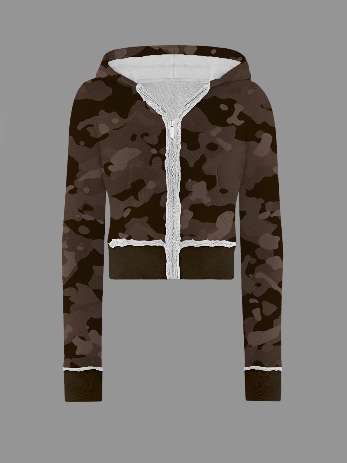 Jersey Camo Coat With Pants Two-Piece Set