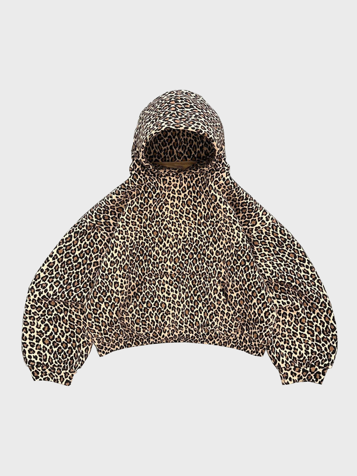 Jersey Hoodie Leopard Long Sleeve Sweatshirt