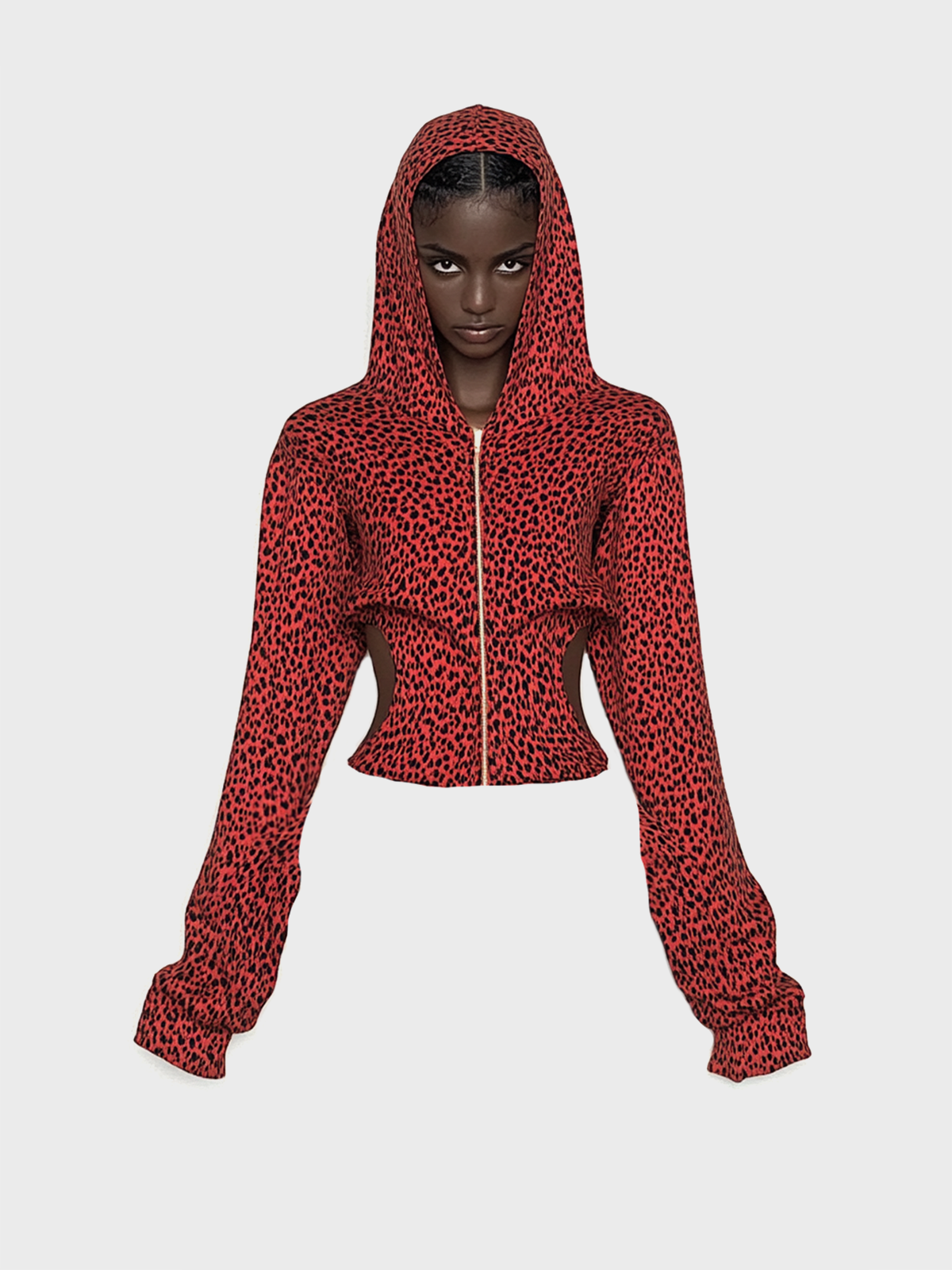 Jersey Hoodie Leopard Long Sleeve Hoodie