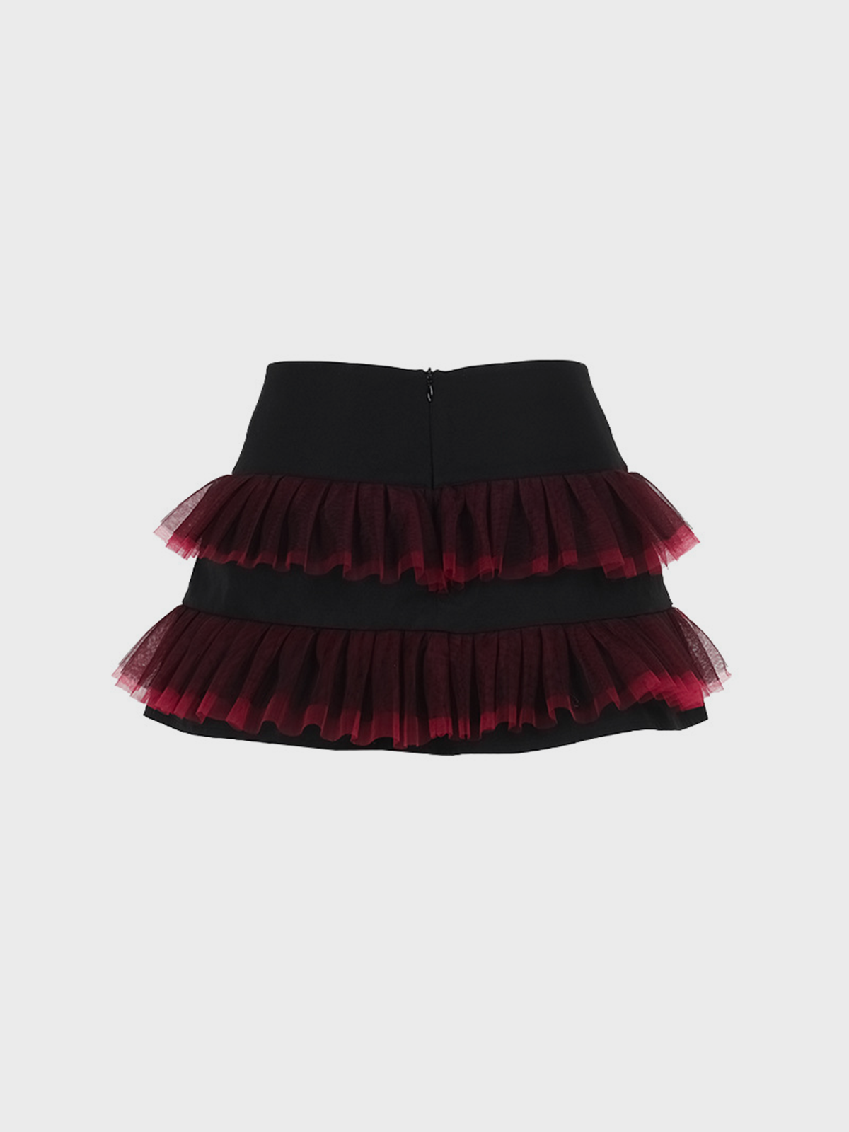 Twill Color Block Mini Skirt