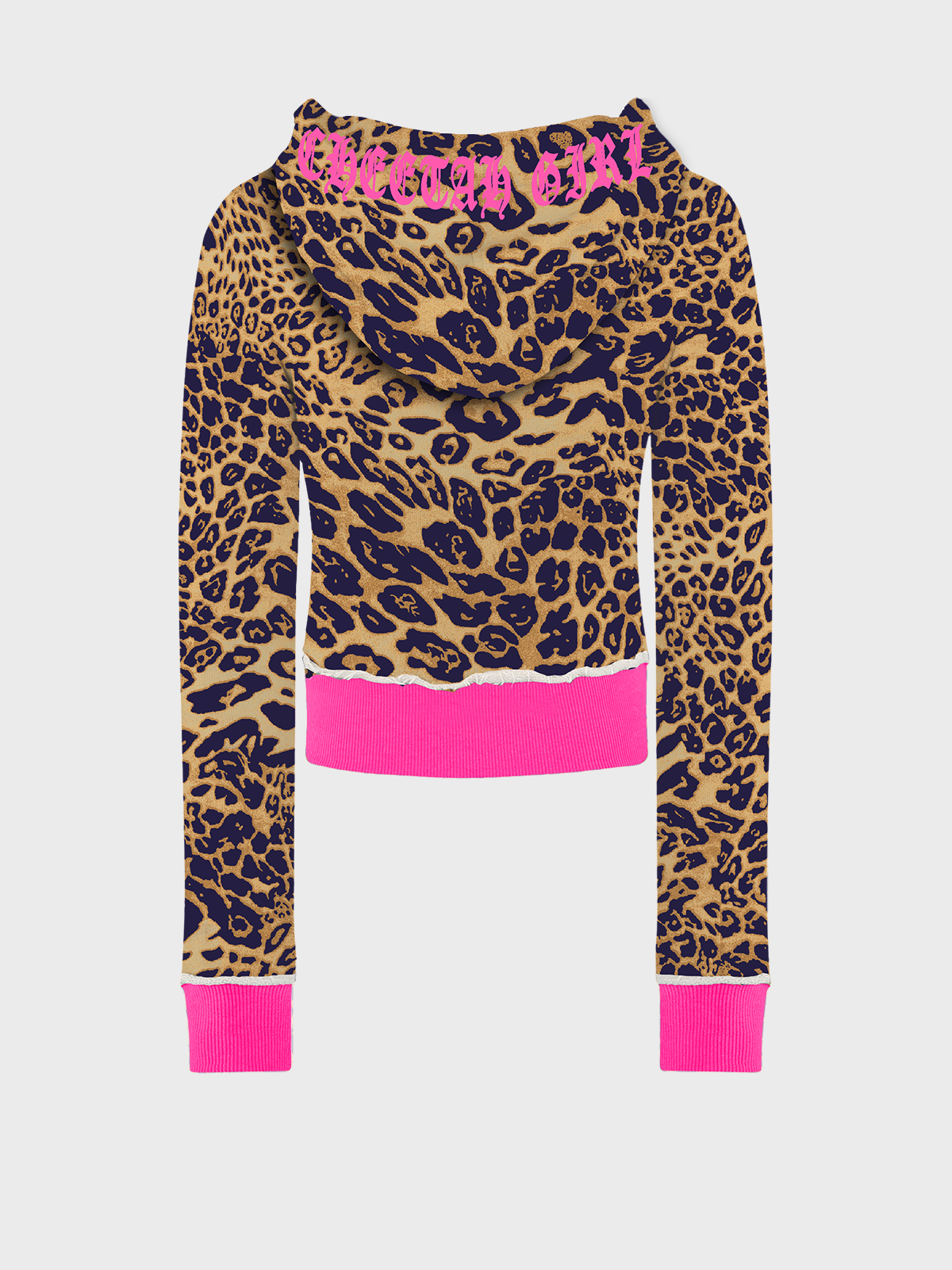 Jersey Hoodie Leopard Long Sleeve Hoodie