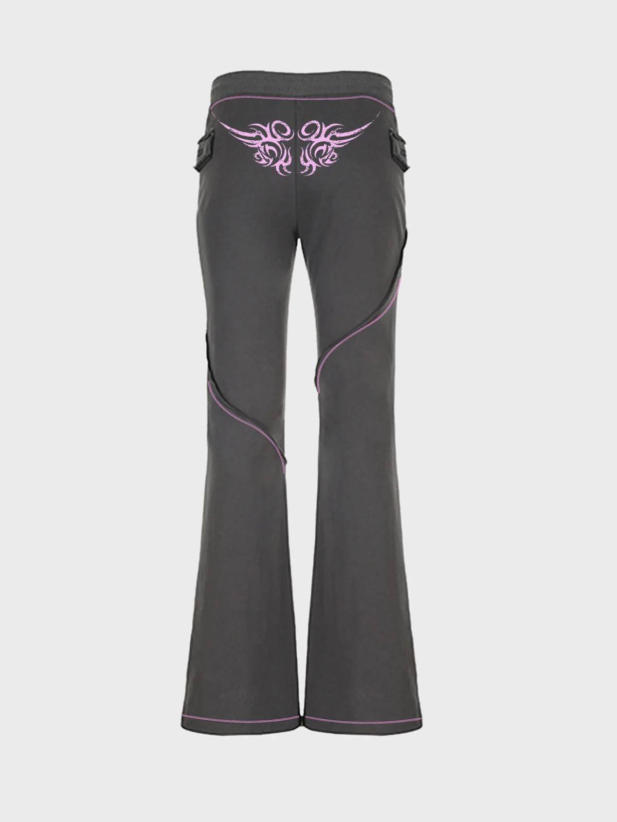 Jersey Color Block Flare Pants Pant