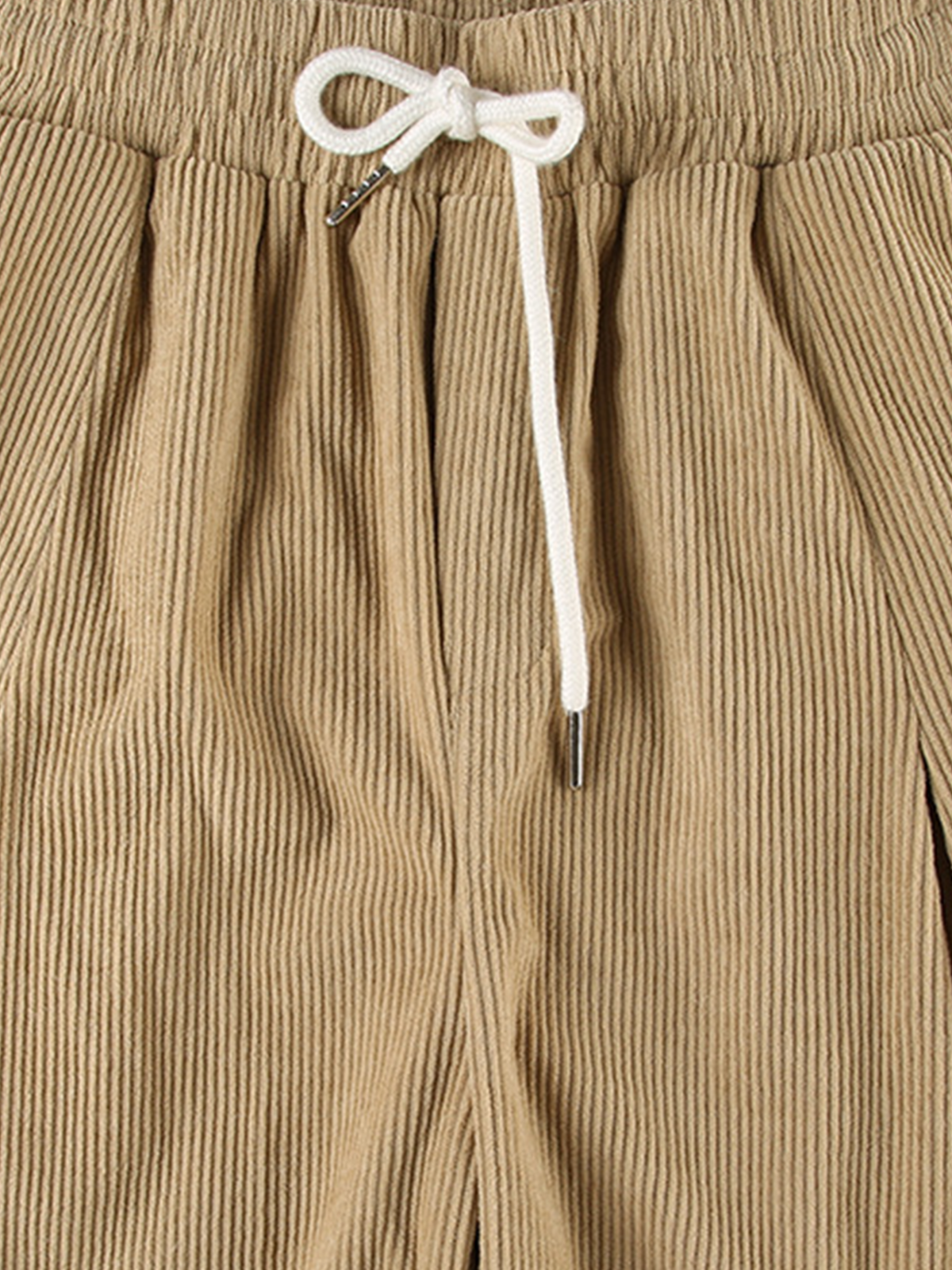 Corduroy Plain Wide Leg Pants Pant