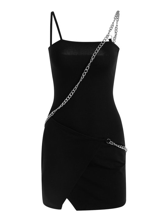 【Final Sale】Casual Black Dress Mini Dress