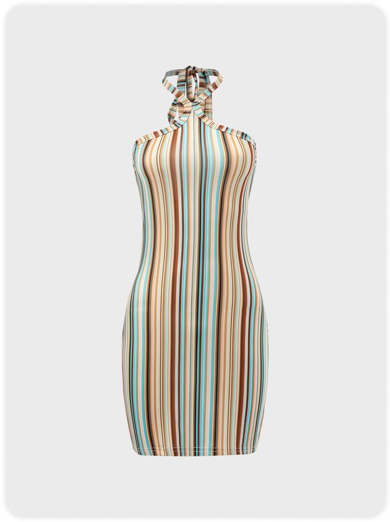 【Final Sale】Vintage Multicolor Dress Mini Dress