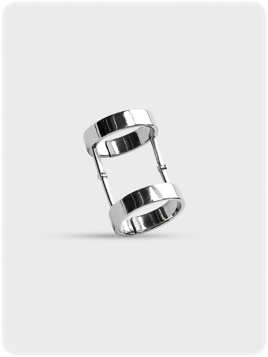 Edgy Silver Accessory Rings