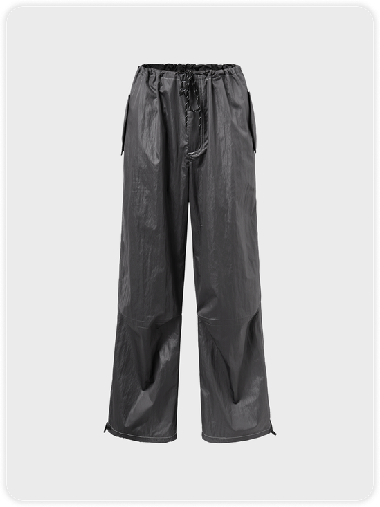 【Final Sale】Street Gray Drawstring Bottom Pants